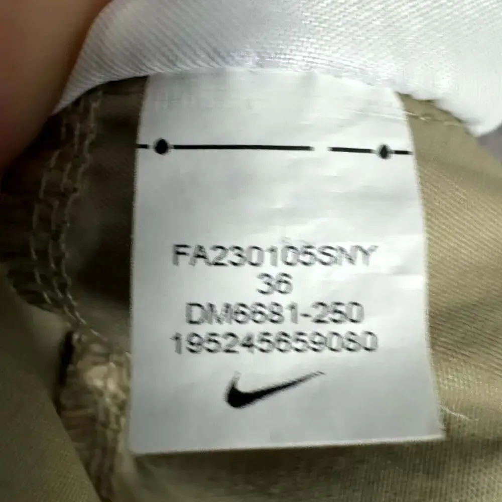 Nike Men's Size 36 Beige Nylon Sportswear Style Essentials Utility Pants